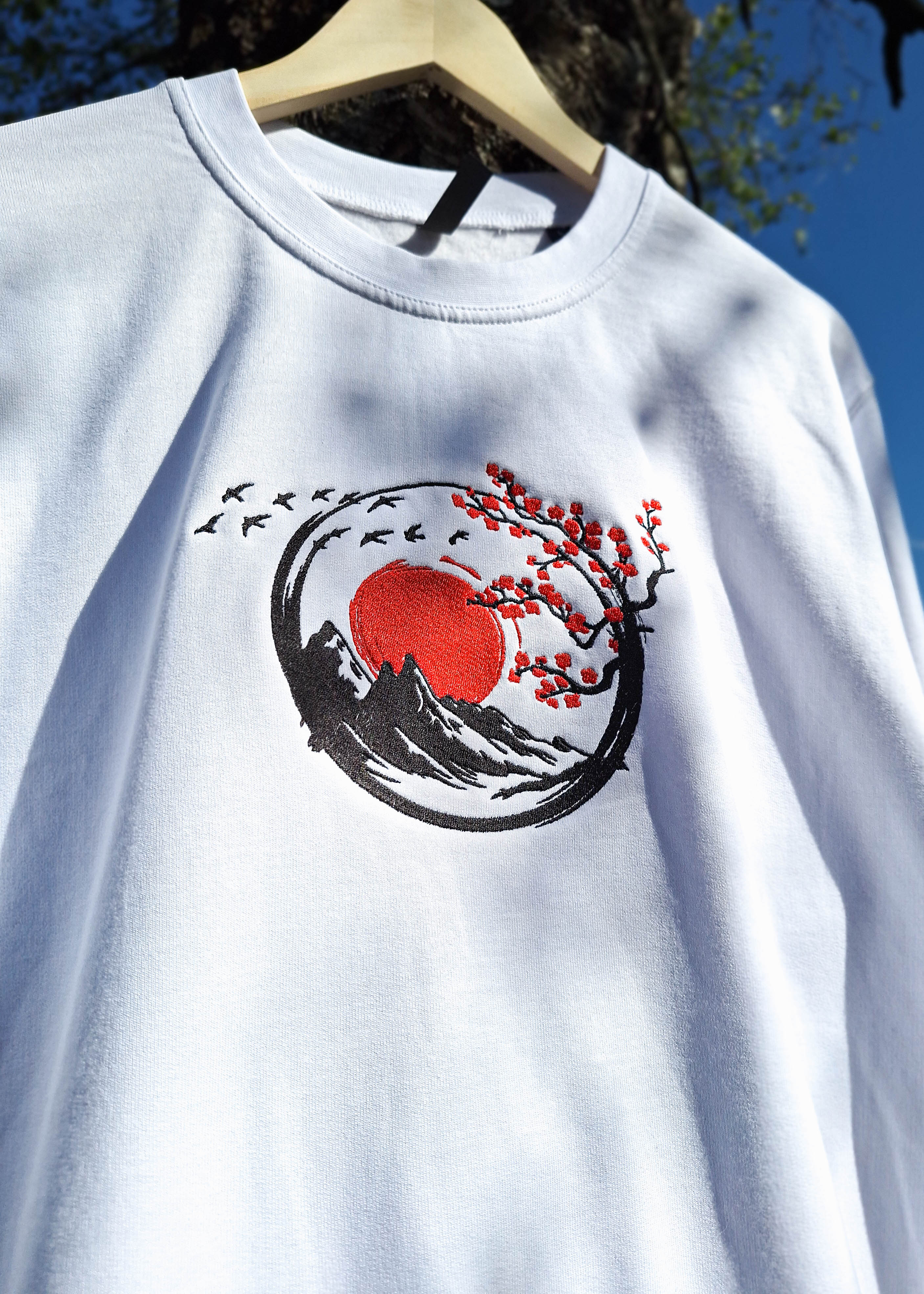Pulover z japonskim motivom